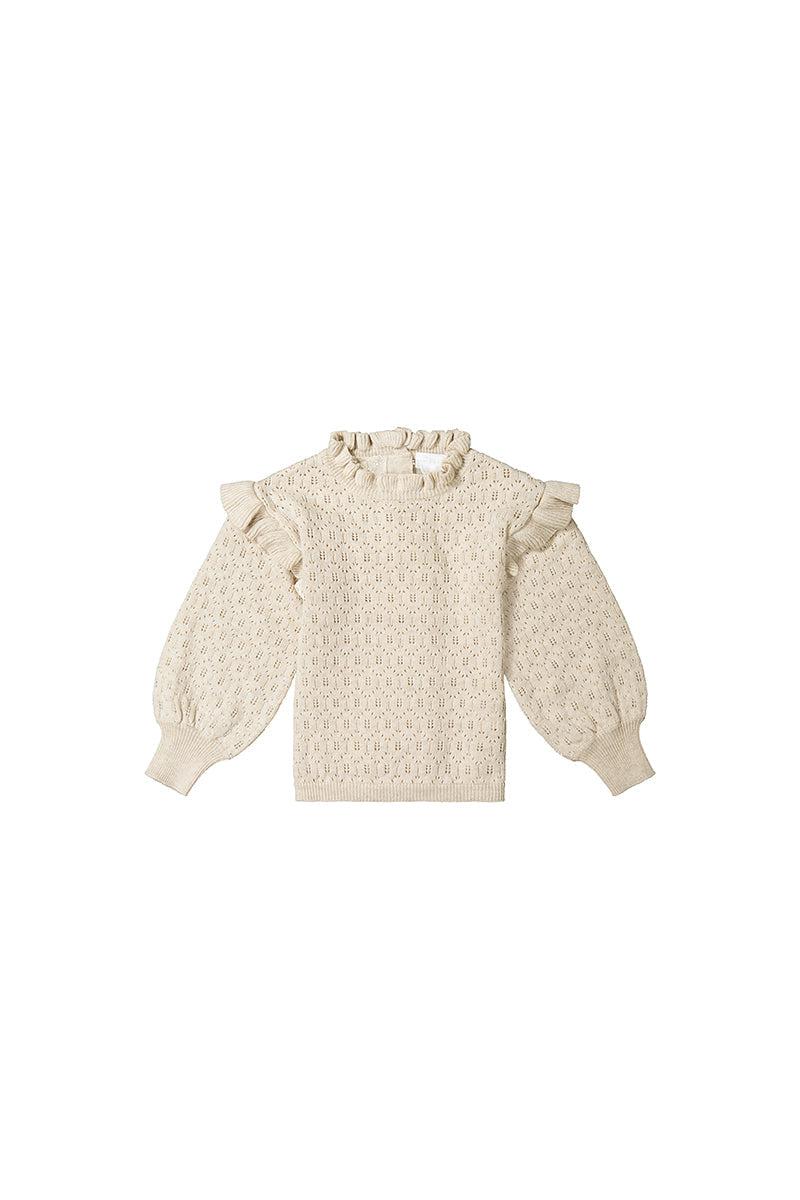 Isabelle Knitted Jumper - Oatmeal Marle-Clothing & Accessories-Jamie Kay-The Bay Room