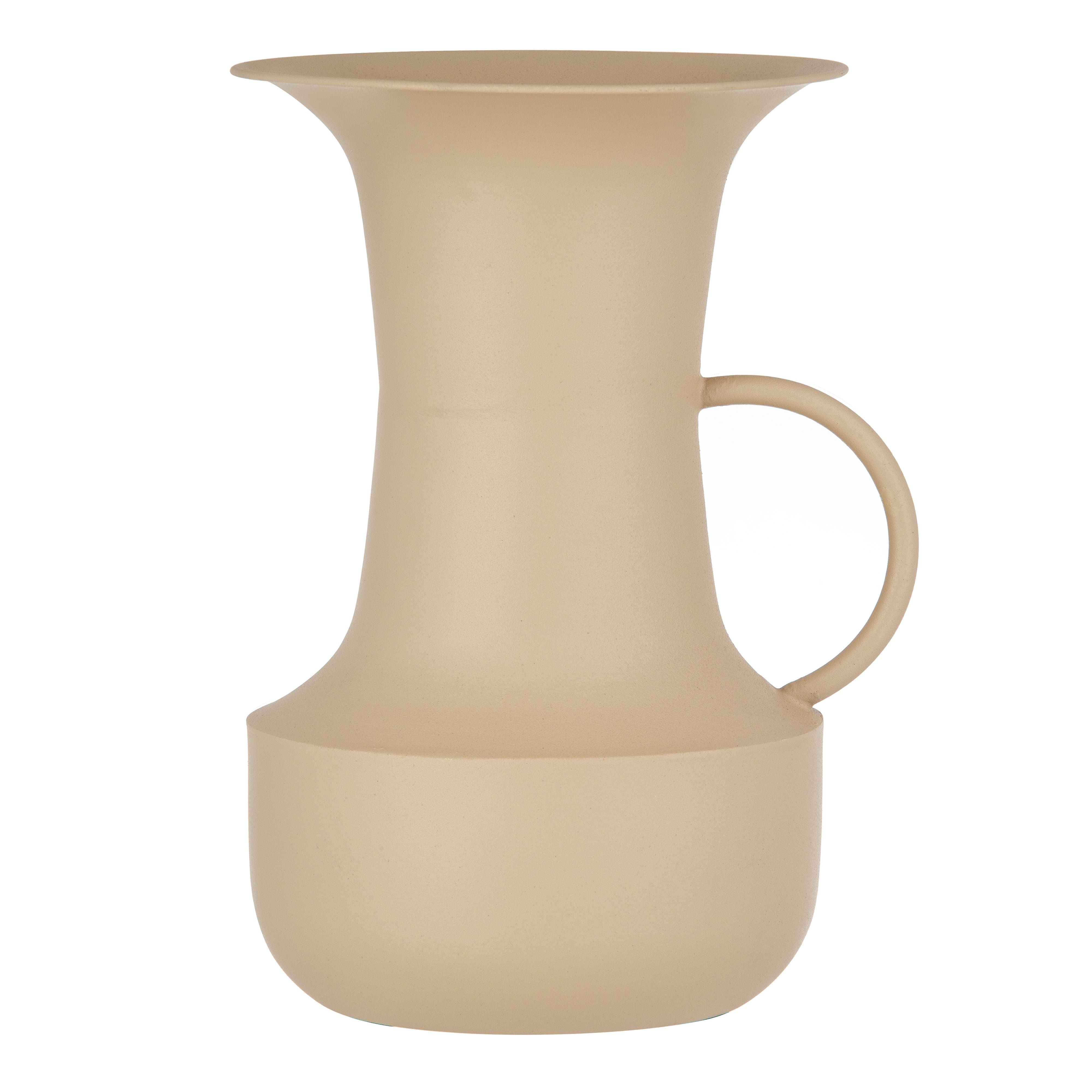 Kelis Vessel 31cm - Cream-Pots, Planters & Vases-Amalfi-The Bay Room