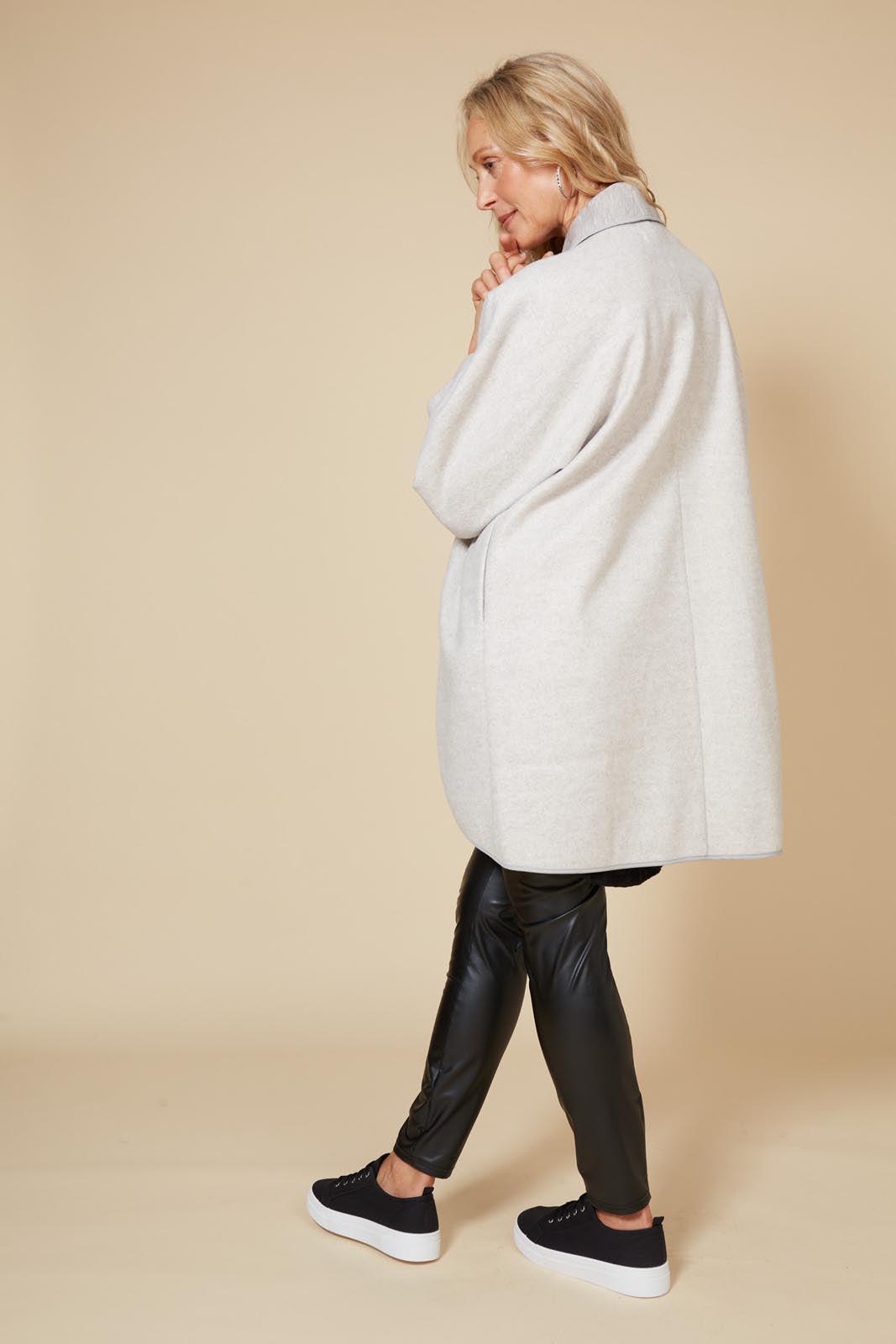 Klein Wrap Jacket - Gray-Jackets, Coats & Vests-Eb & Ive-The Bay Room