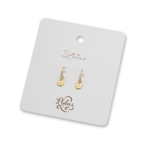 Lotus Hoop Earrings-Jewellery-Palas-The Bay Room