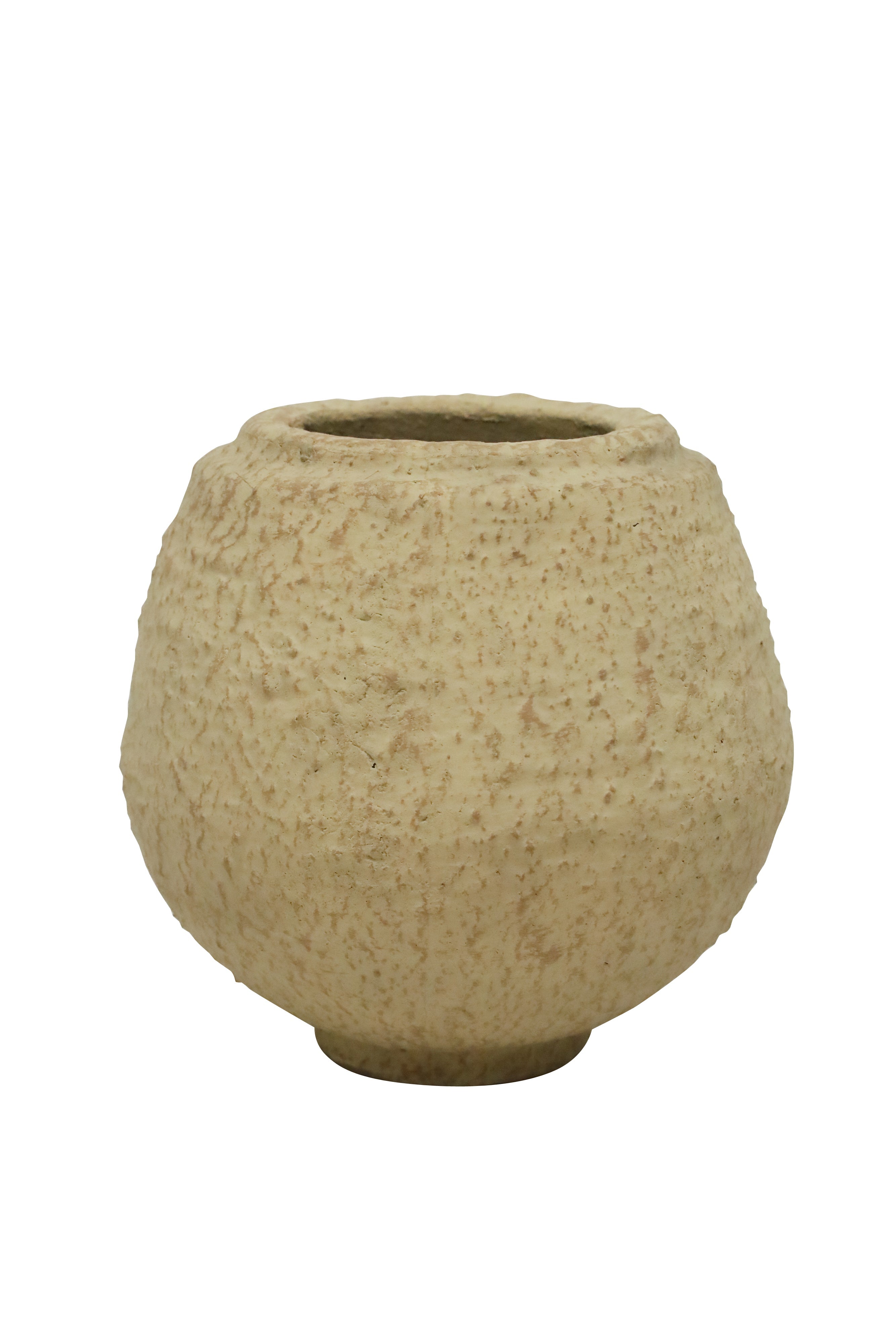 Luna Vase 16cm - Textured Beige-Pots, Planters & Vases-Robert Mark-The Bay Room