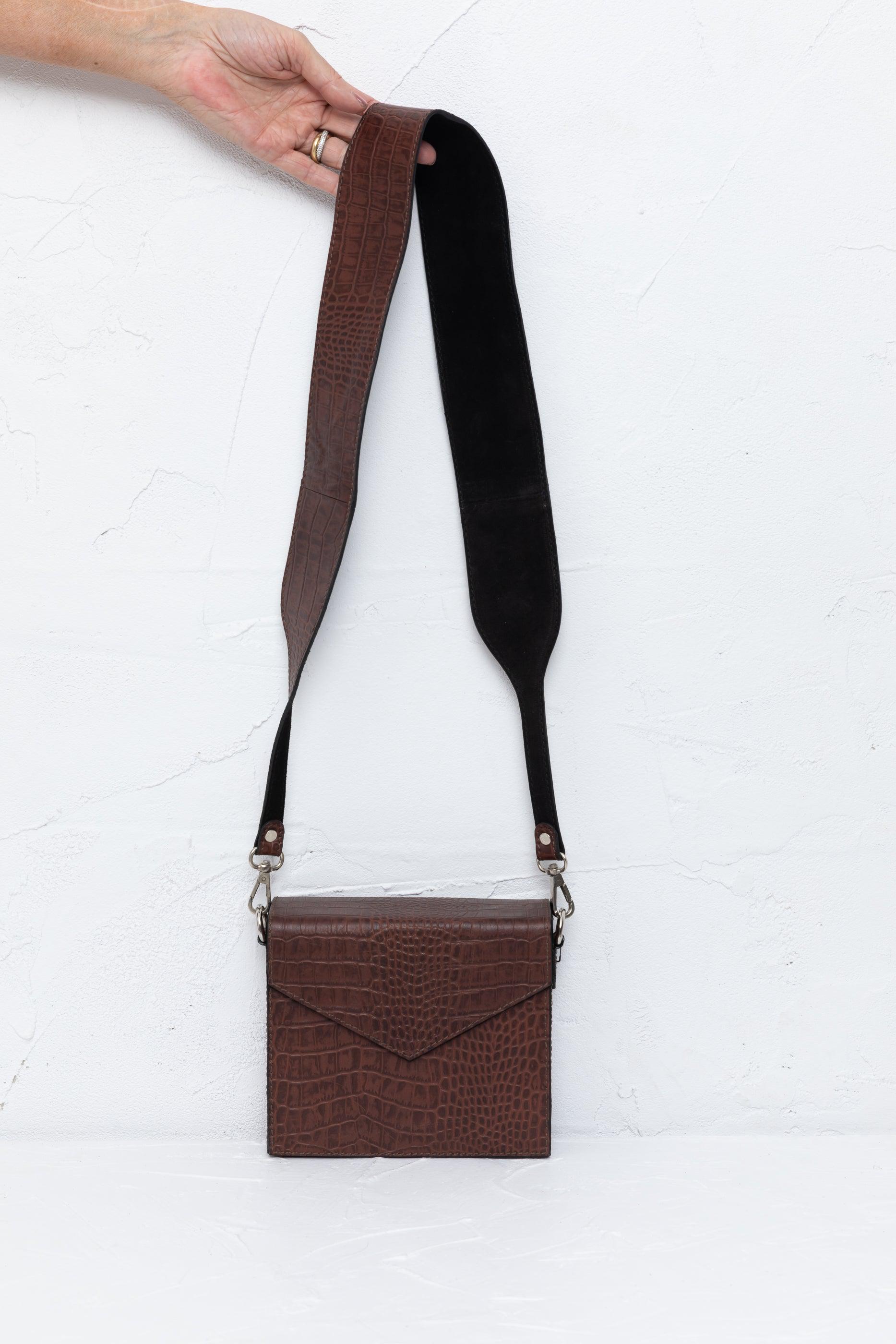 Mailbox Shoulder Bag - Brown Choc-Bags & Clutches-Holiday-The Bay Room