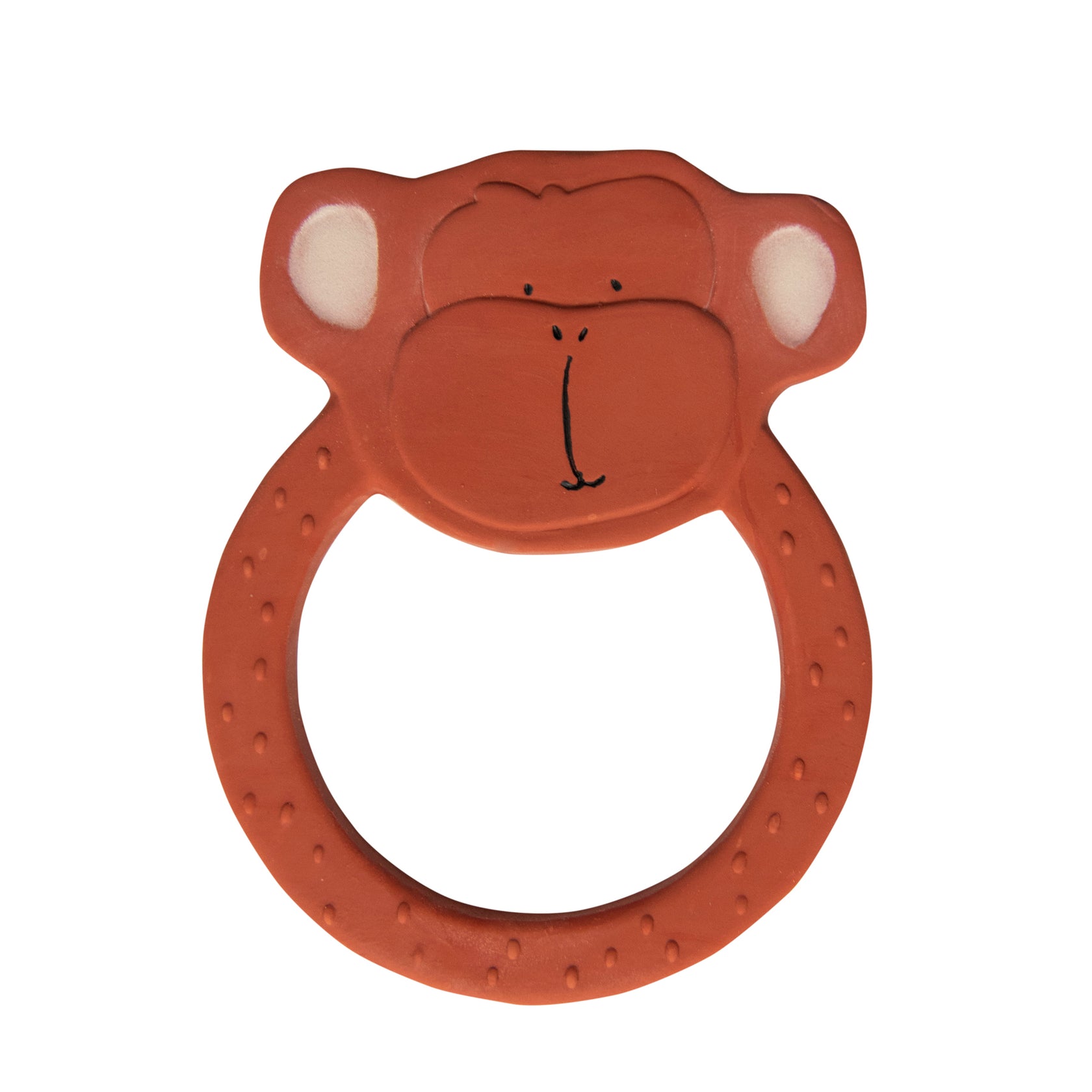 Natural Rubber Round Teether - Mr. Monkey-Toys-Trixie-The Bay Room