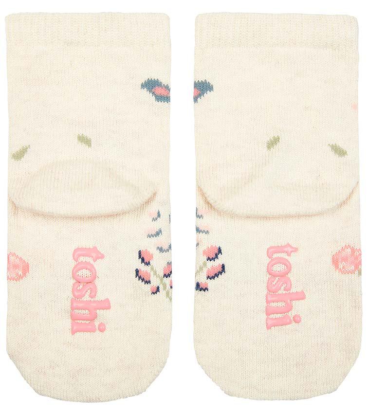 Organic Baby Socks Jacquard Dancing Butterflies-Shoes & Socks-Toshi-The Bay Room