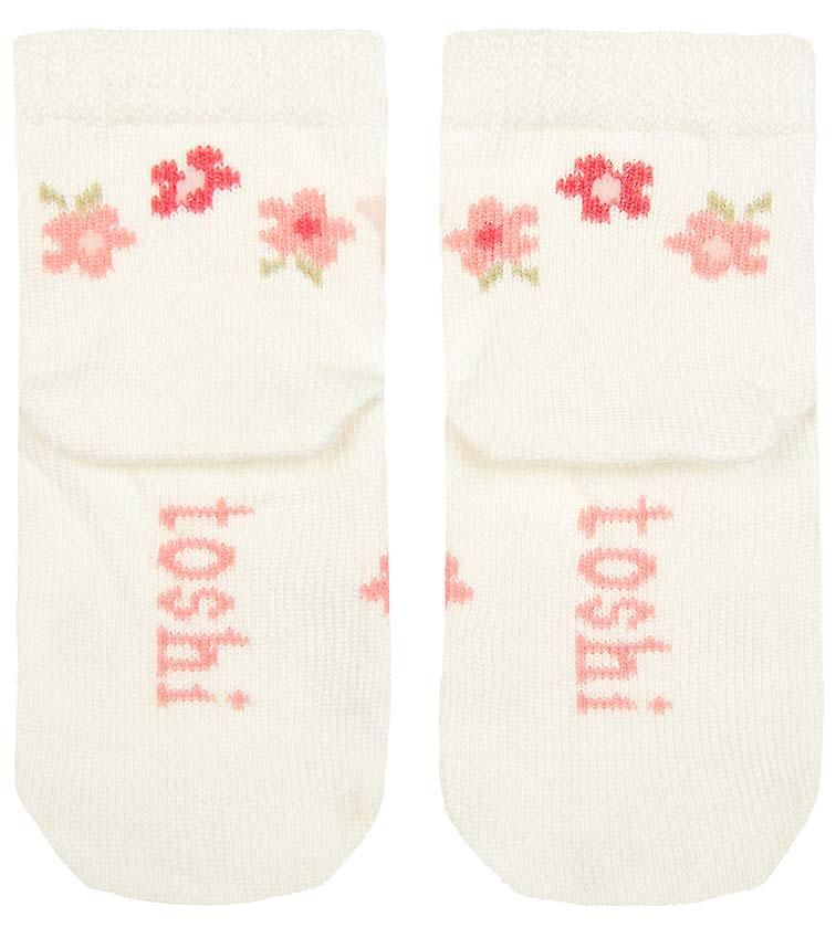 Organic Baby Socks Jacquard Georgina-Shoes & Socks-Toshi-The Bay Room