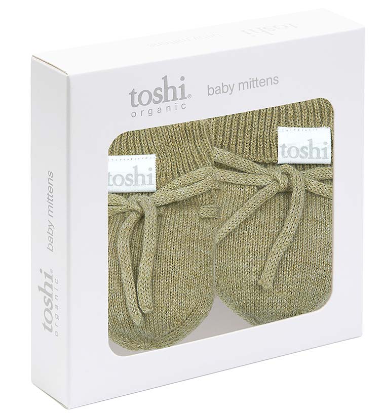Organic Mittens Marley Olive-Clothing & Accessories-Toshi-The Bay Room