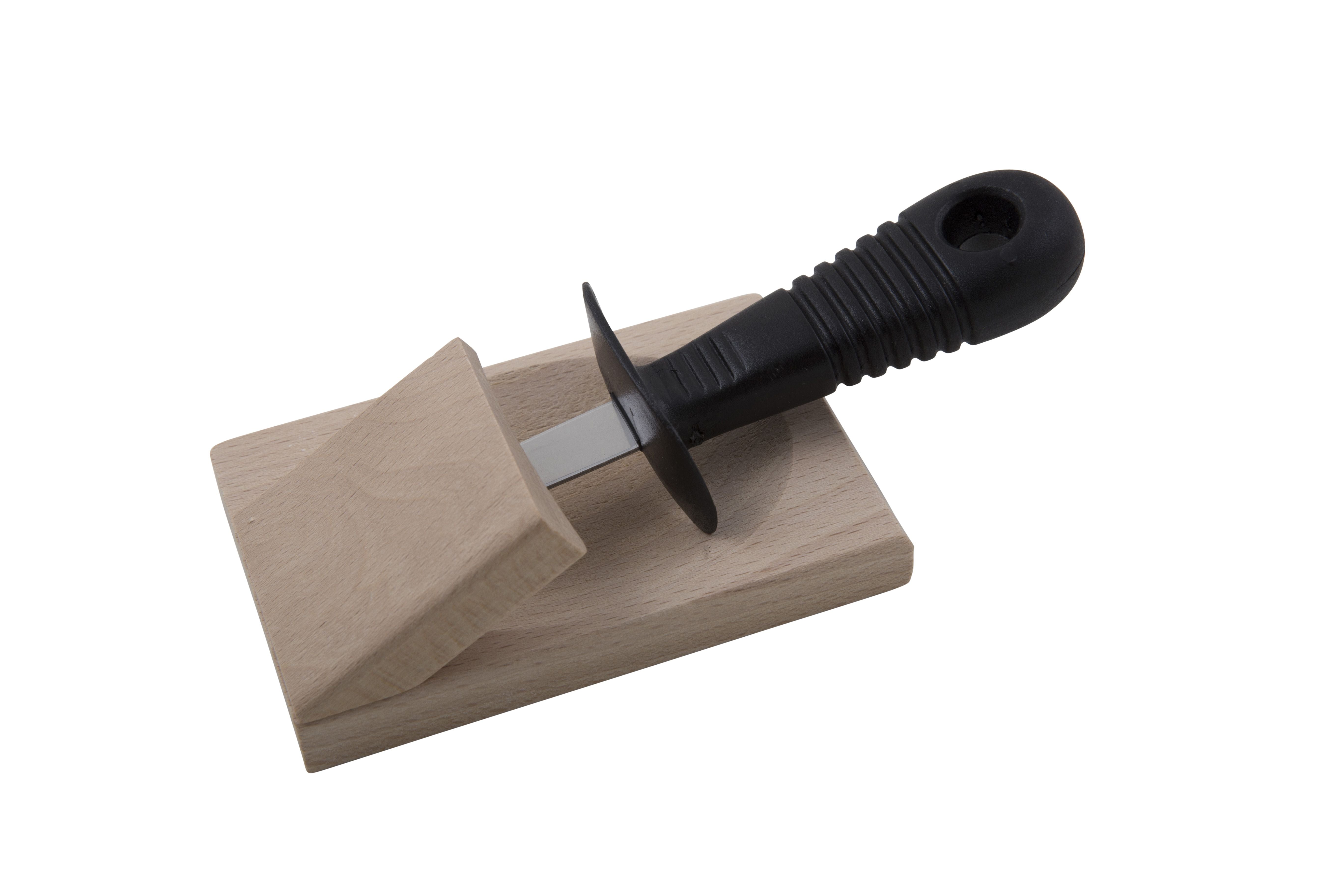 Oyster Knife with Wood Block-Kitchenware-Andre Verdier-The Bay Room