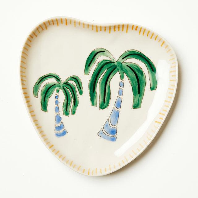 Palm Tree Heart Tray-Decor Items-Jones & Co-The Bay Room