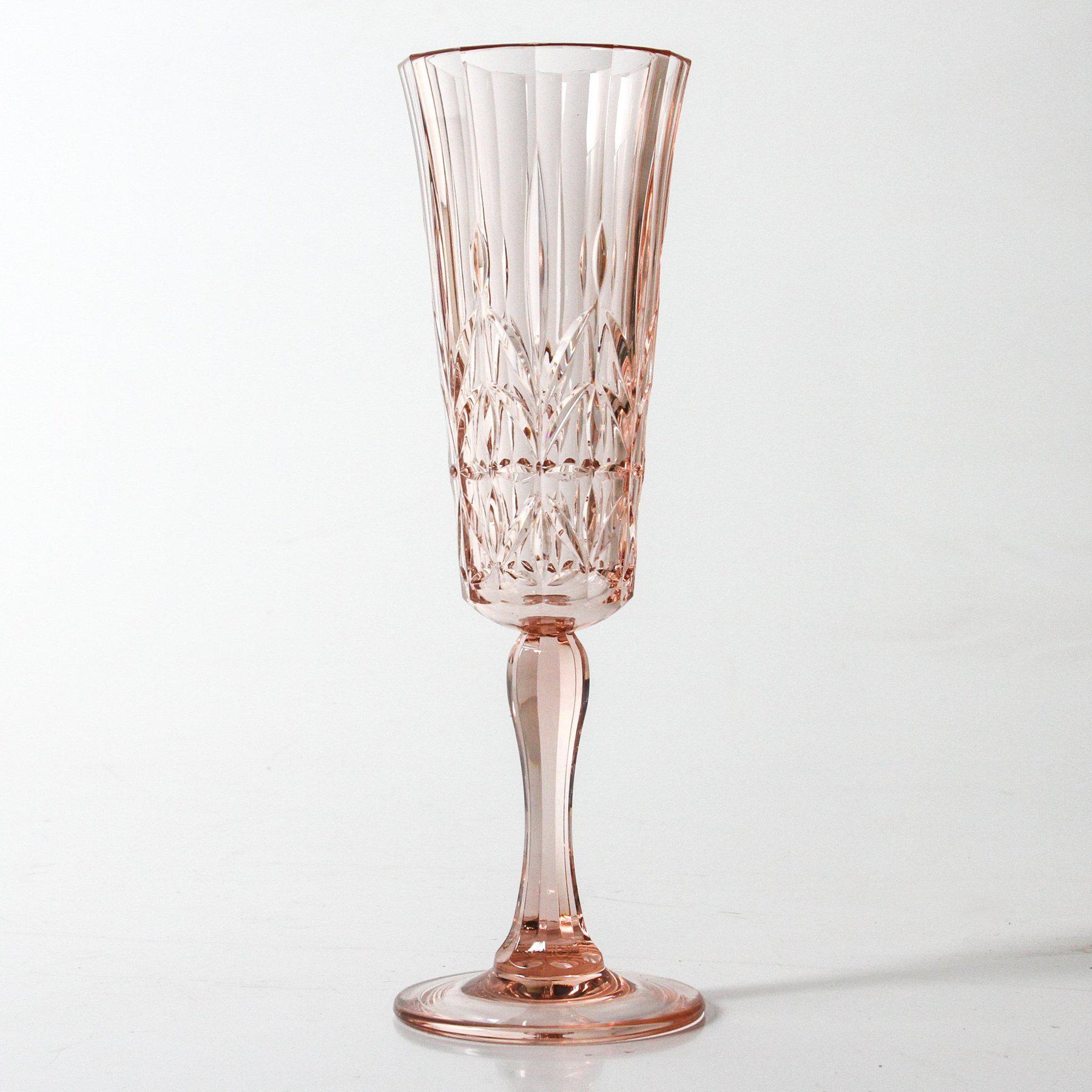 Pavilion Acrylic Champagne Flute - Pale Pink-Dining & Entertaining-Indigo Love-The Bay Room