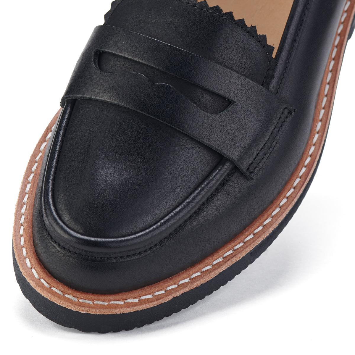 Penny Loafer Rise Black-Footwear-Rollie-The Bay Room