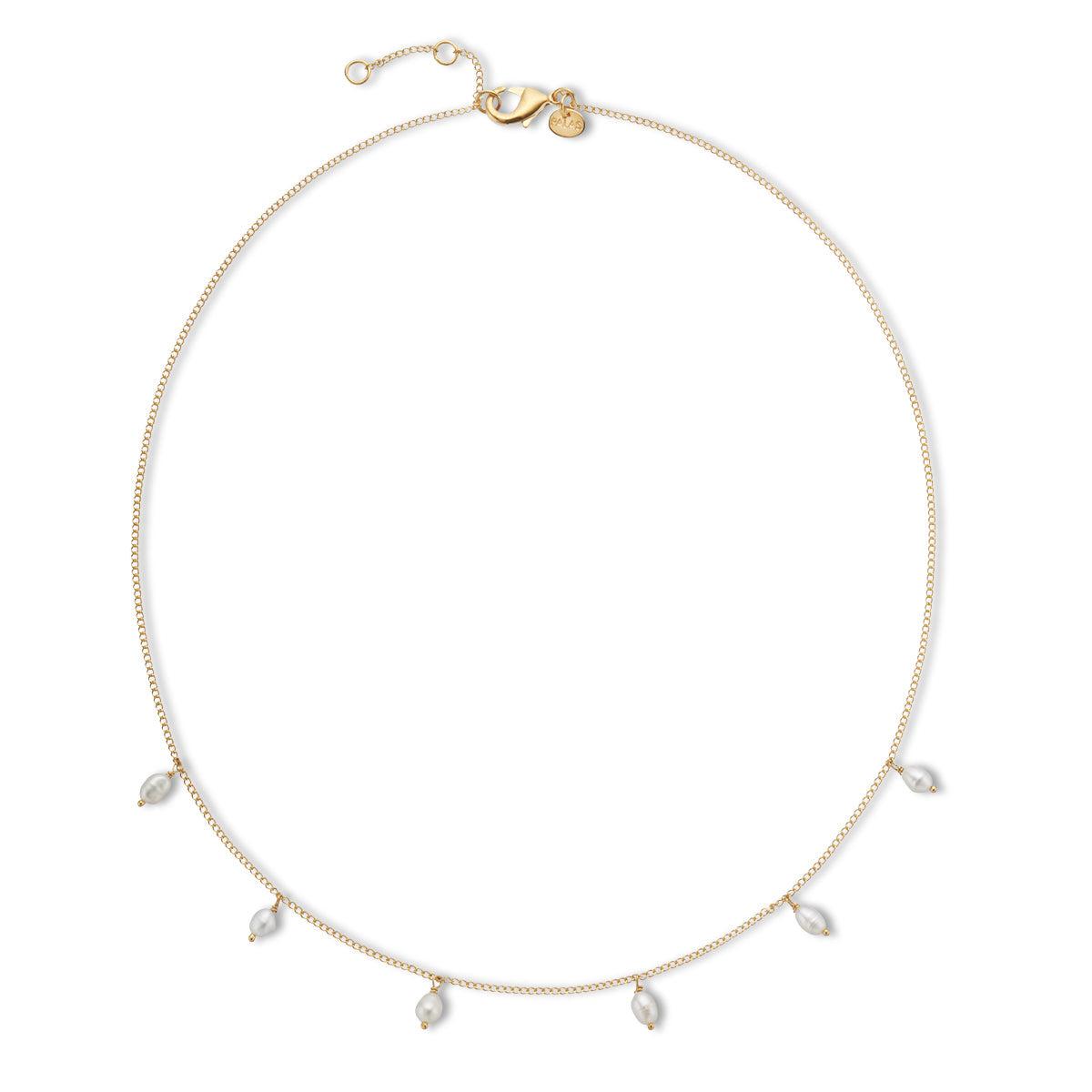 Positano Pearl & Chain Necklace-Jewellery-Palas-The Bay Room