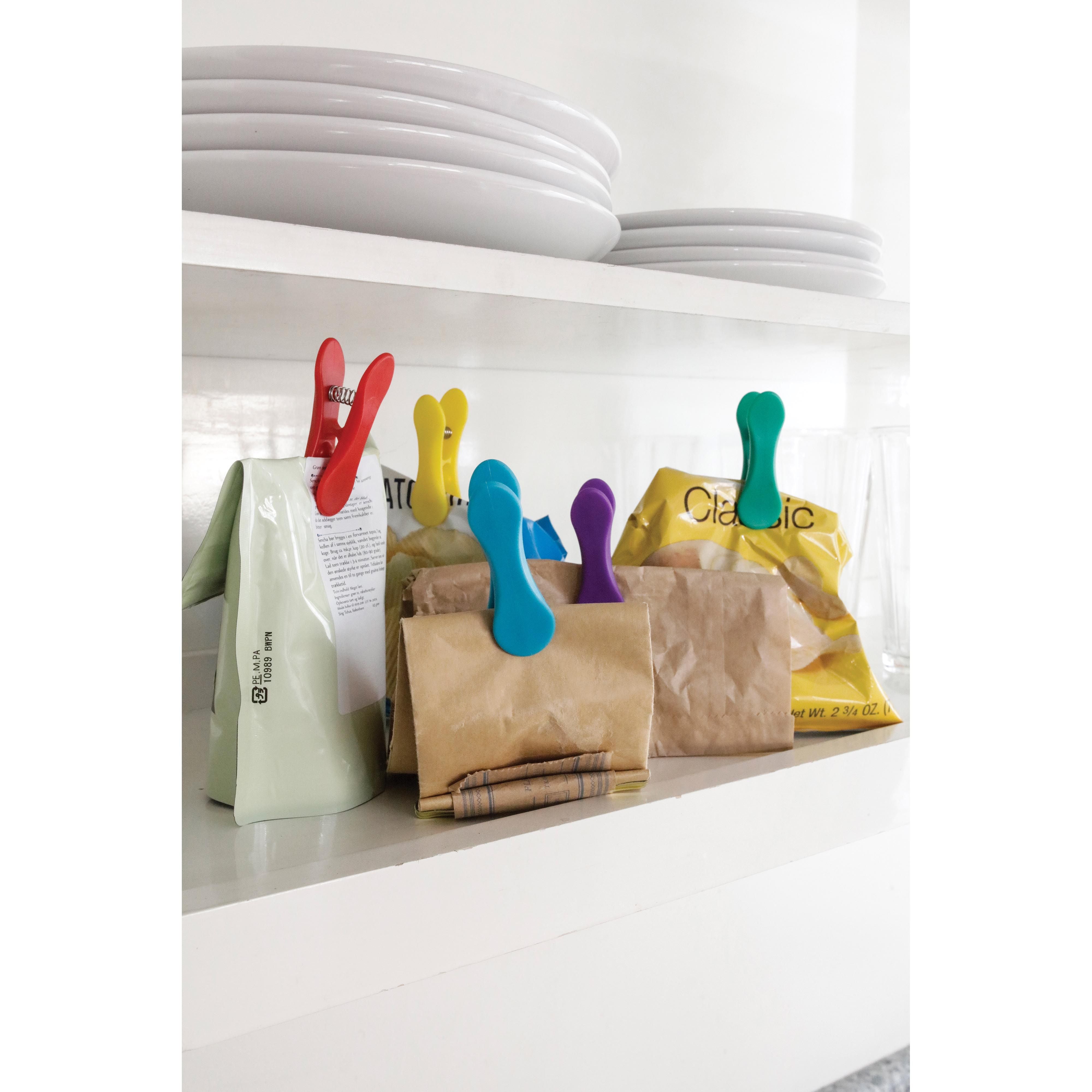 Rainbow Bag Clips-Kitchenware-Kikkerland-The Bay Room