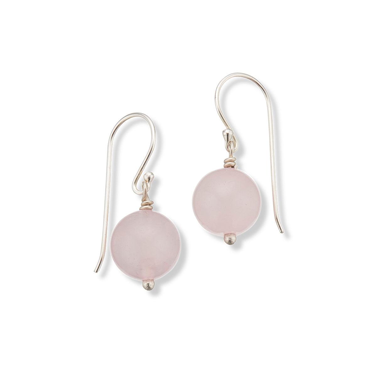 Rose Quartz Healing Gem Earrings-Jewellery-Palas-The Bay Room