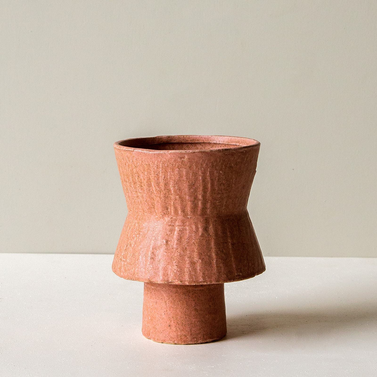 Sascha Vase - Terracotta - Medium-Pots, Planters & Vases-Indigo Love-The Bay Room