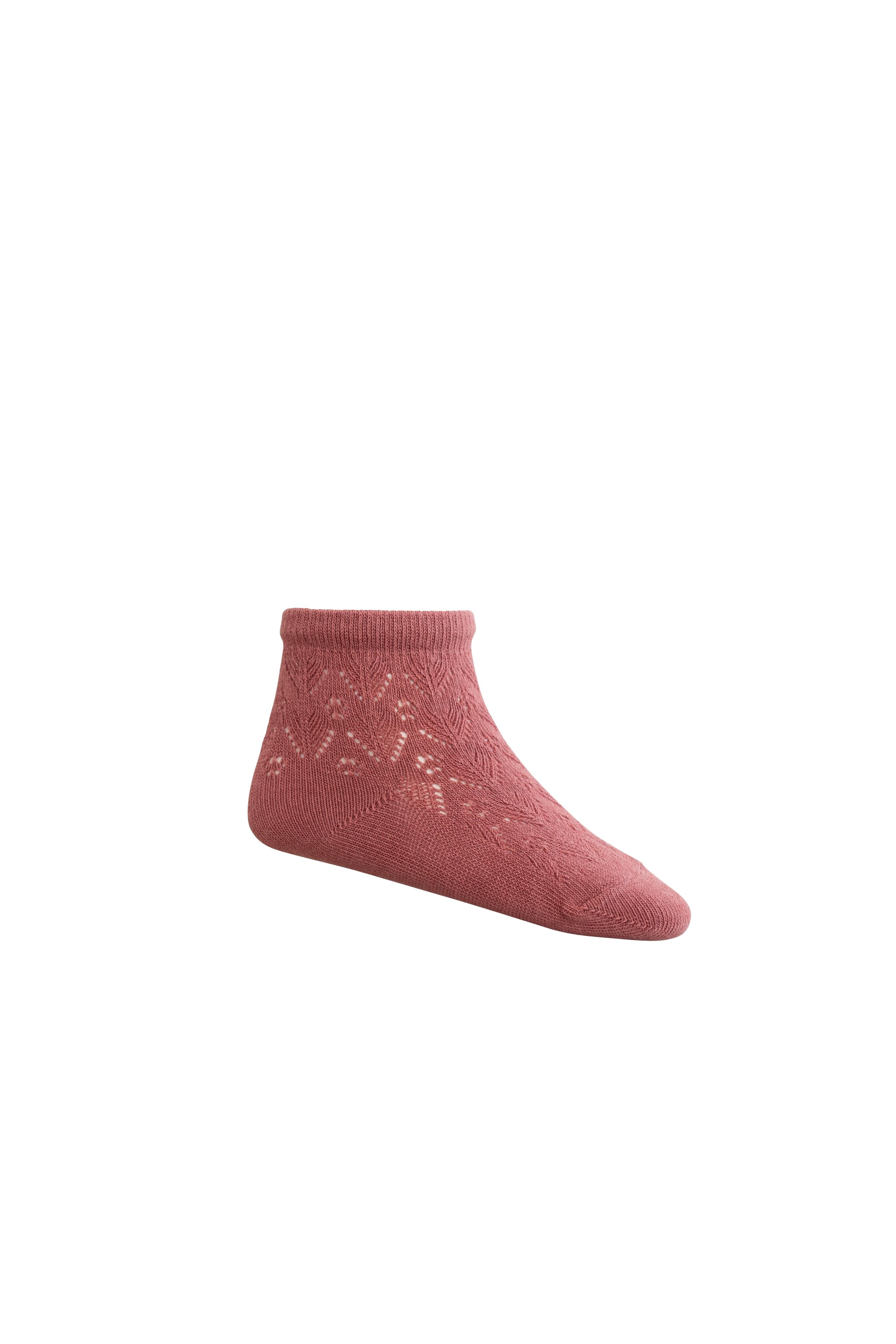 Scallop Weave Ankle Sock - Roselle-Shoes & Socks-Jamie Kay-The Bay Room
