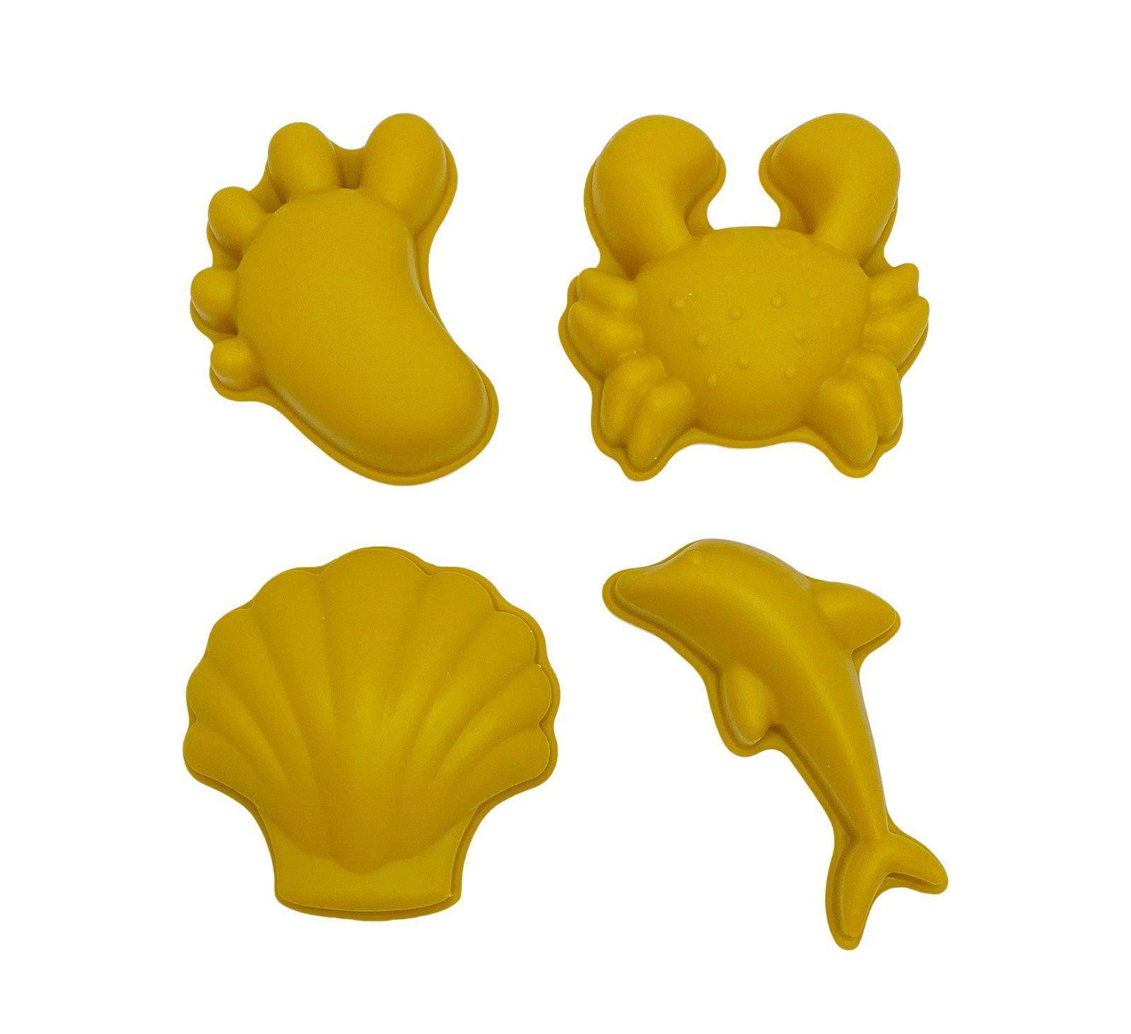 Scrunch Sand Moulds - Mustard-Toys-Scrunch-The Bay Room