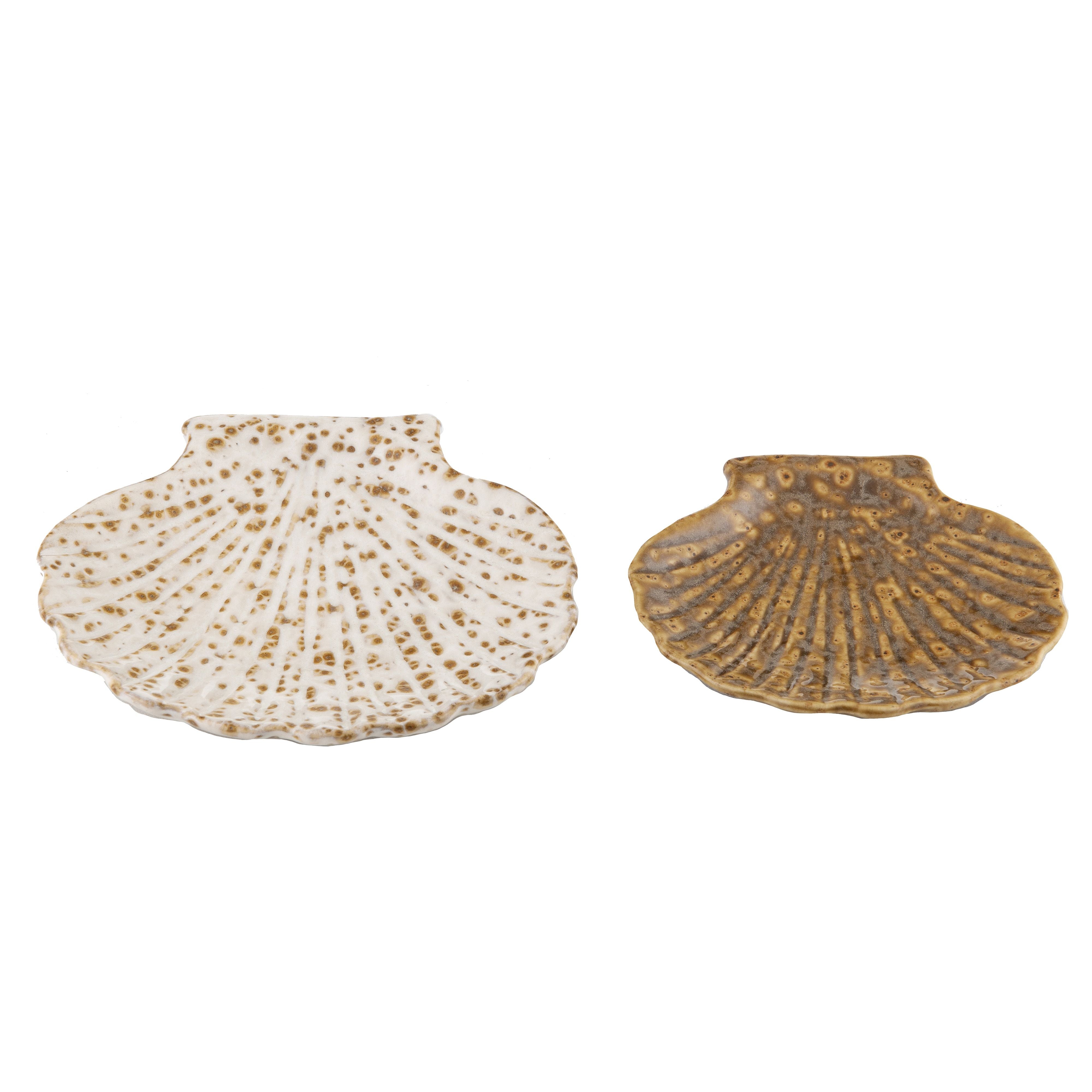 Seashell Trinket Plates-Decor Items-Amalfi-The Bay Room