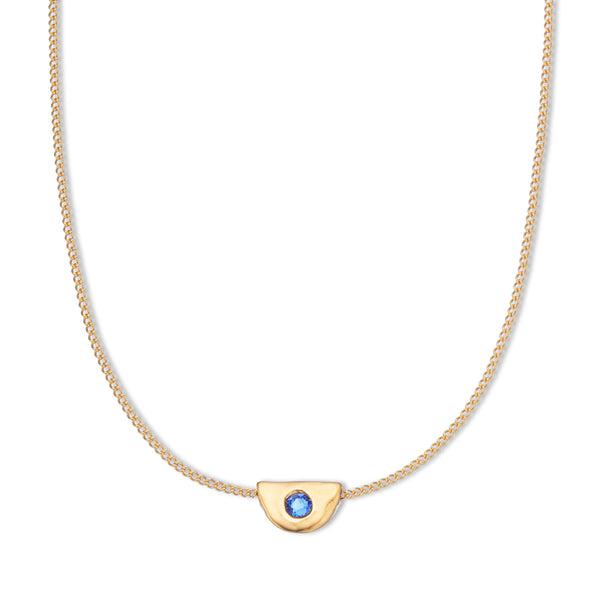 September Sapphire Birthstone Necklace-Jewellery-Palas-The Bay Room