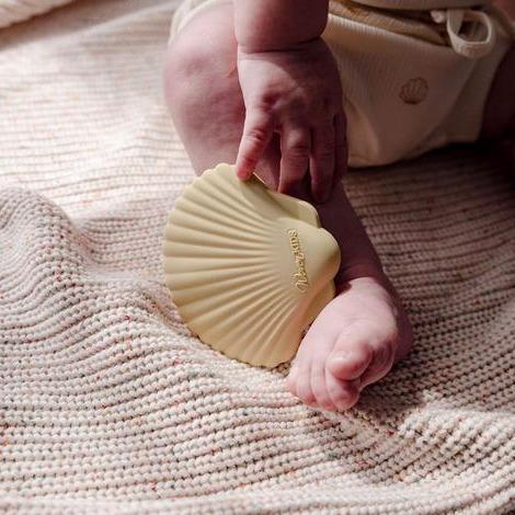Silicone Seashell Teether - Sand-Nursery & Nurture-Woven Kids-The Bay Room