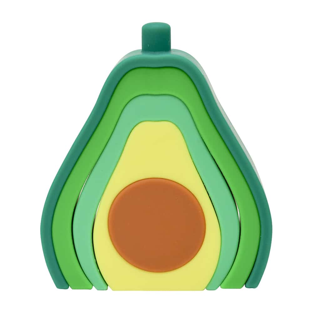 Silicone Stackable Toy – Avocado-Nursery & Nurture-Annabel Trends-The Bay Room