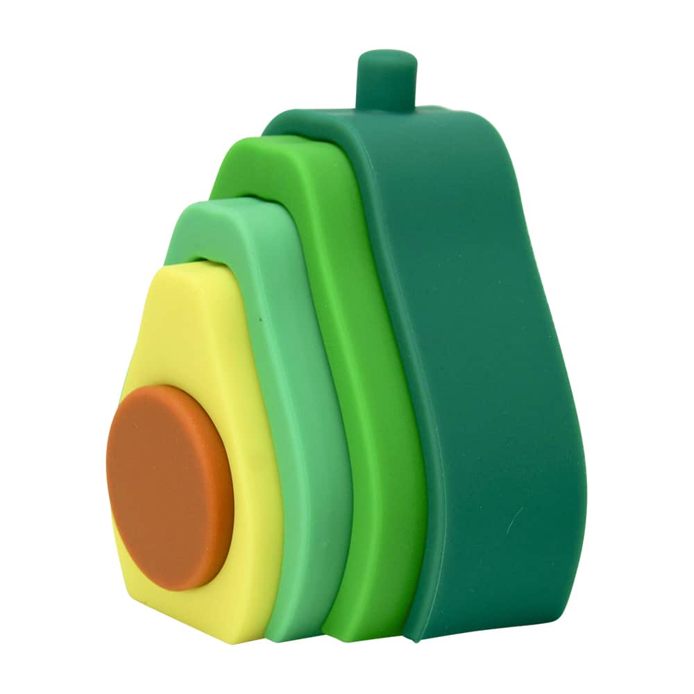 Silicone Stackable Toy – Avocado-Nursery & Nurture-Annabel Trends-The Bay Room