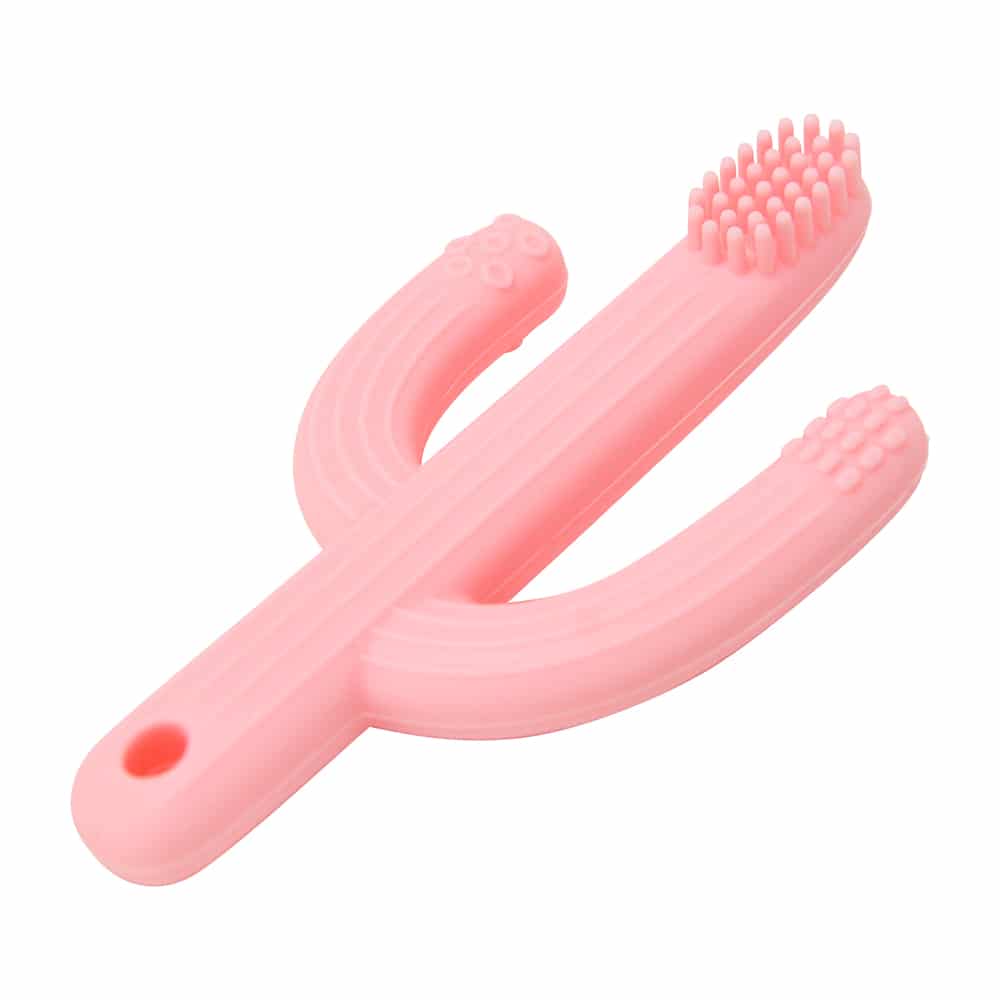 Silicone Teether – Cactus-Nursery & Nurture-Annabel Trends-Pink-The Bay Room
