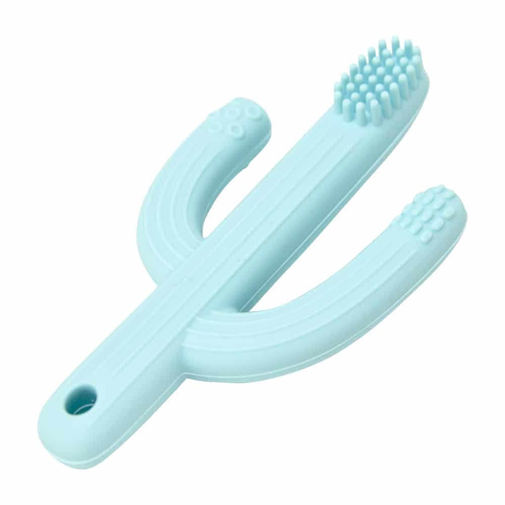 Silicone Teether – Cactus-Nursery & Nurture-Annabel Trends-Blue-The Bay Room