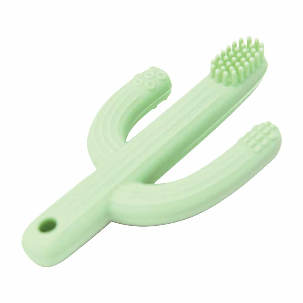 Silicone Teether – Cactus-Nursery & Nurture-Annabel Trends-Mint-The Bay Room