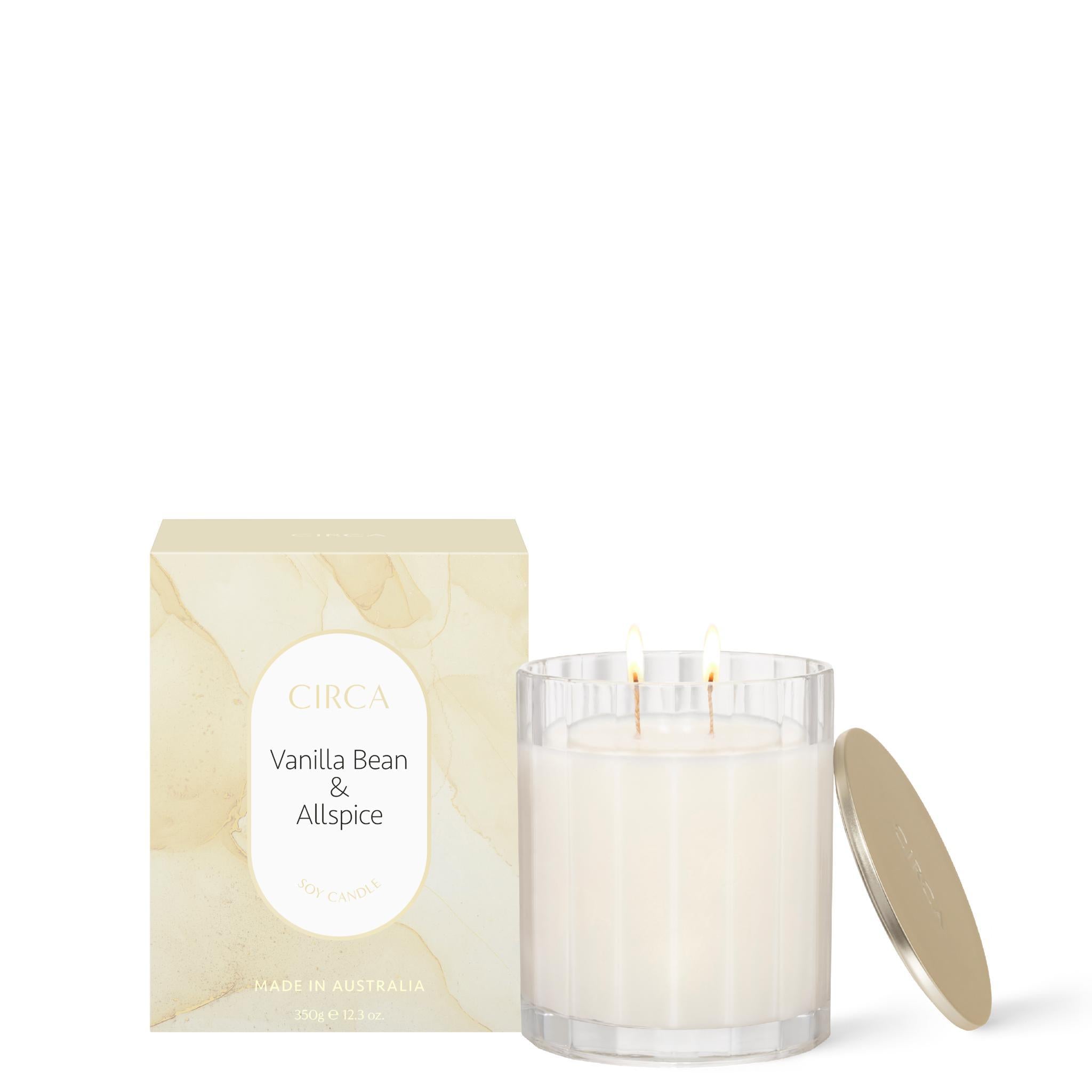 Soy Candle 350g - Asst Fragrance-Candles & Fragrance-Circa-Vanilla Bean & Allspice-The Bay Room
