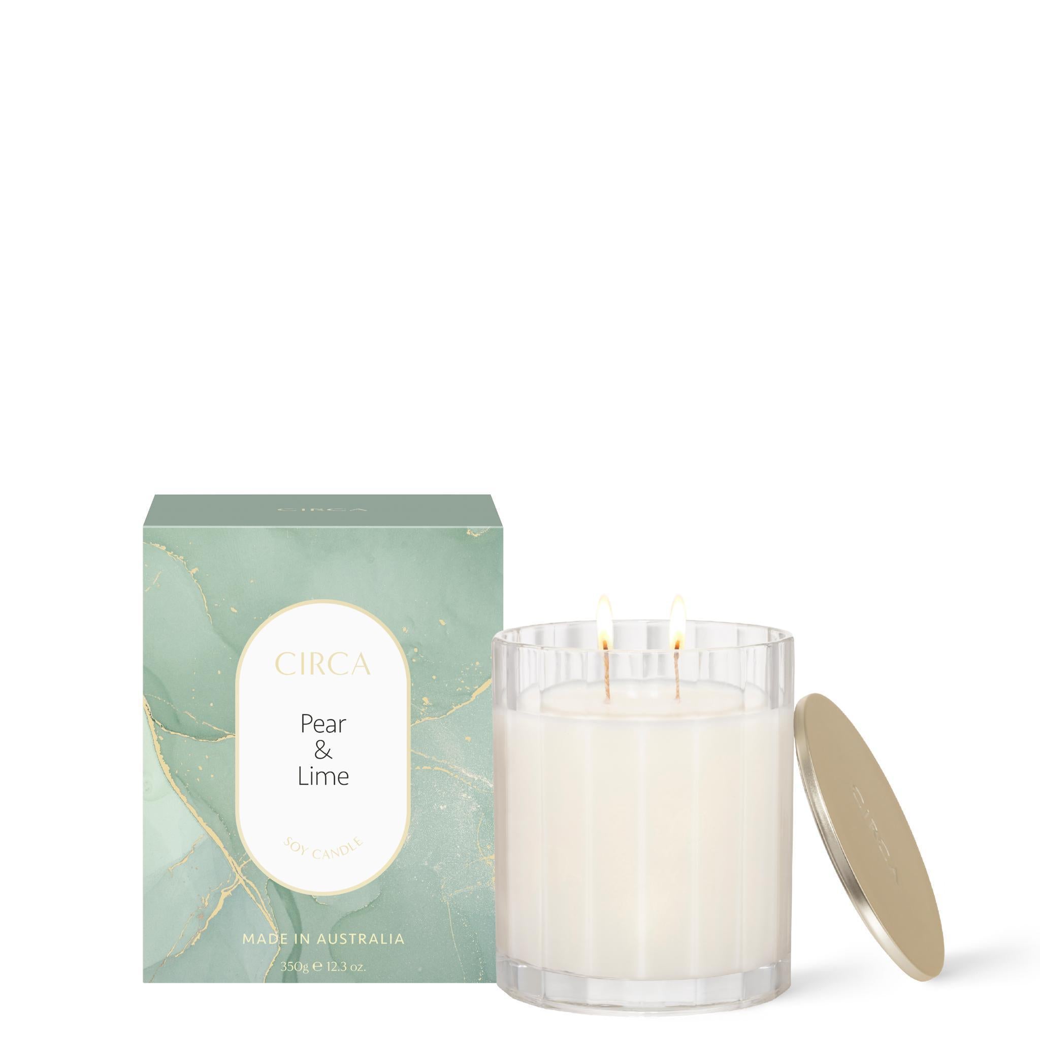 Soy Candle 350g - Asst Fragrance-Candles & Fragrance-Circa-Pear & Lime-The Bay Room