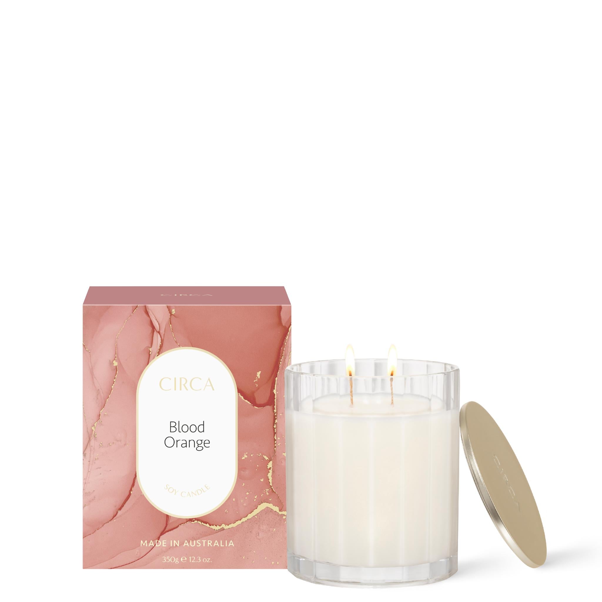 Soy Candle 350g - Asst Fragrance-Candles & Fragrance-Circa-Blood Orange-The Bay Room