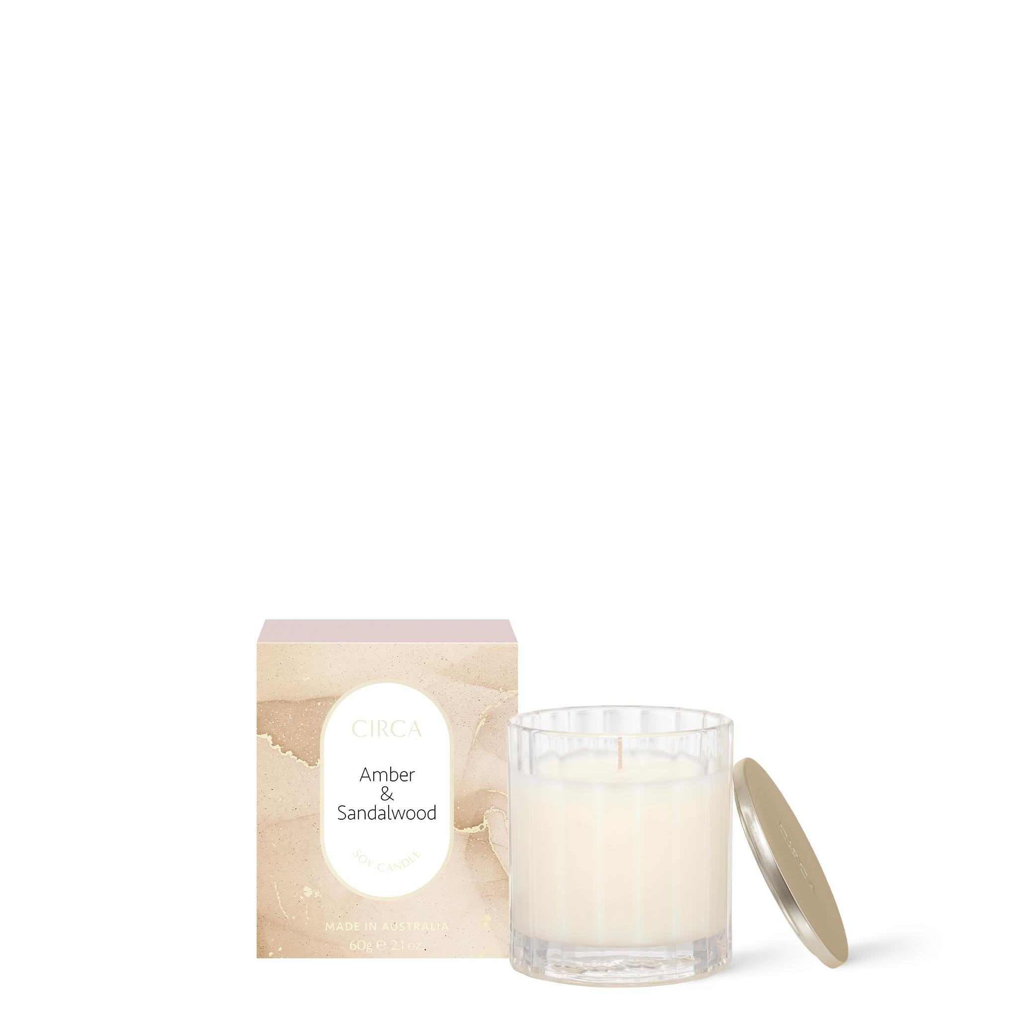 Soy Candle 60g - Asst Fragrance-Candles & Fragrance-Circa-Amber & Sandalwood-The Bay Room