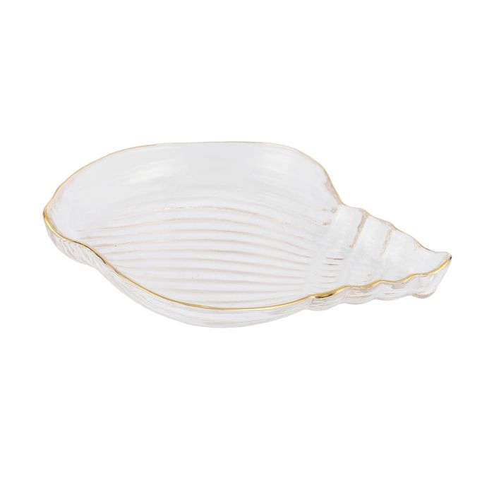 Testa Glass Trinket Plate 20cm - Clear-Decor Items-Coast To Coast Home-The Bay Room