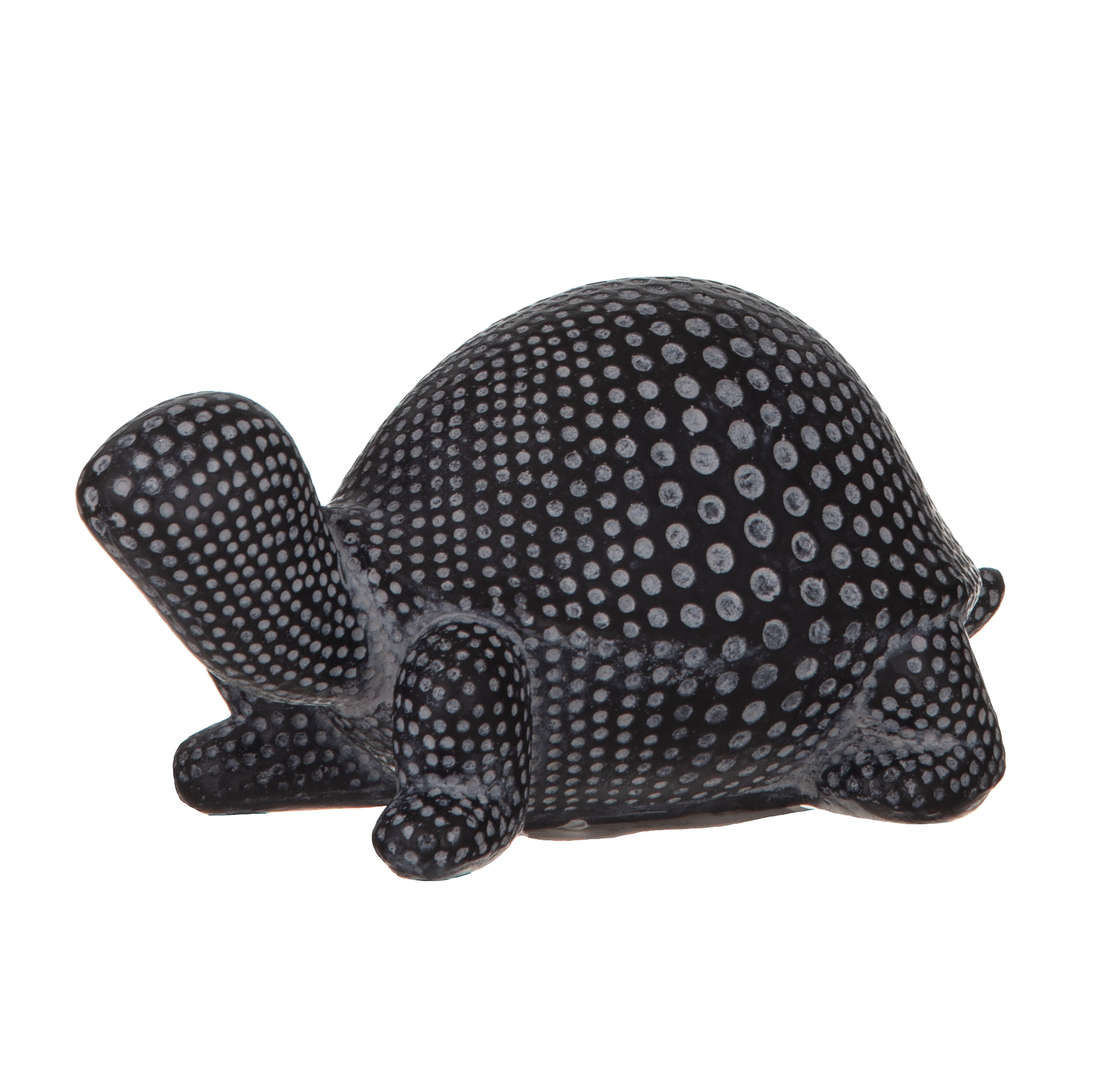 Turtle Sculpture - Black/White-Decor Items-Amalfi-The Bay Room