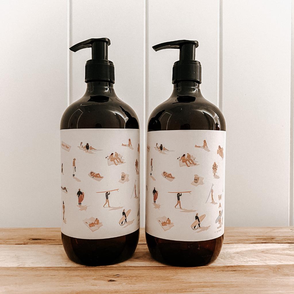 Wash + Lotion Kit / Beach From Above Ft. Cut Outs Co-Beauty & Well-Being-The Commonfolk Collective-The Bay Room