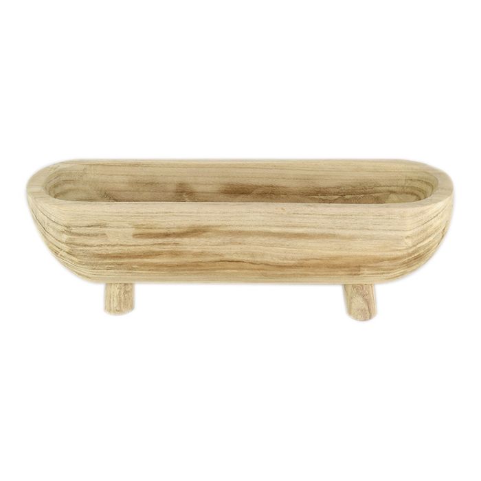 Watts Wood Footed Platter-Decor Items-Coast To Coast Home-The Bay Room