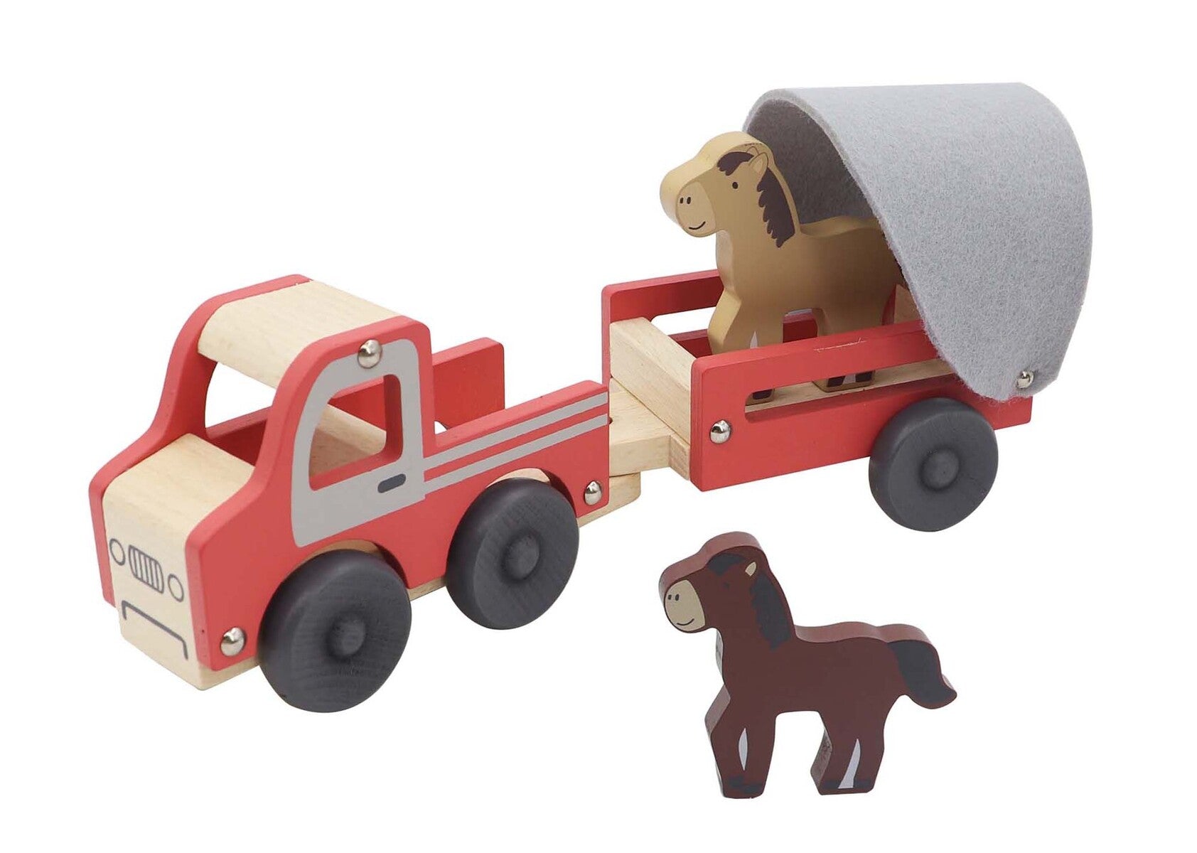 Wooden Truck with Horse Float-Toys-Eleganter-The Bay Room