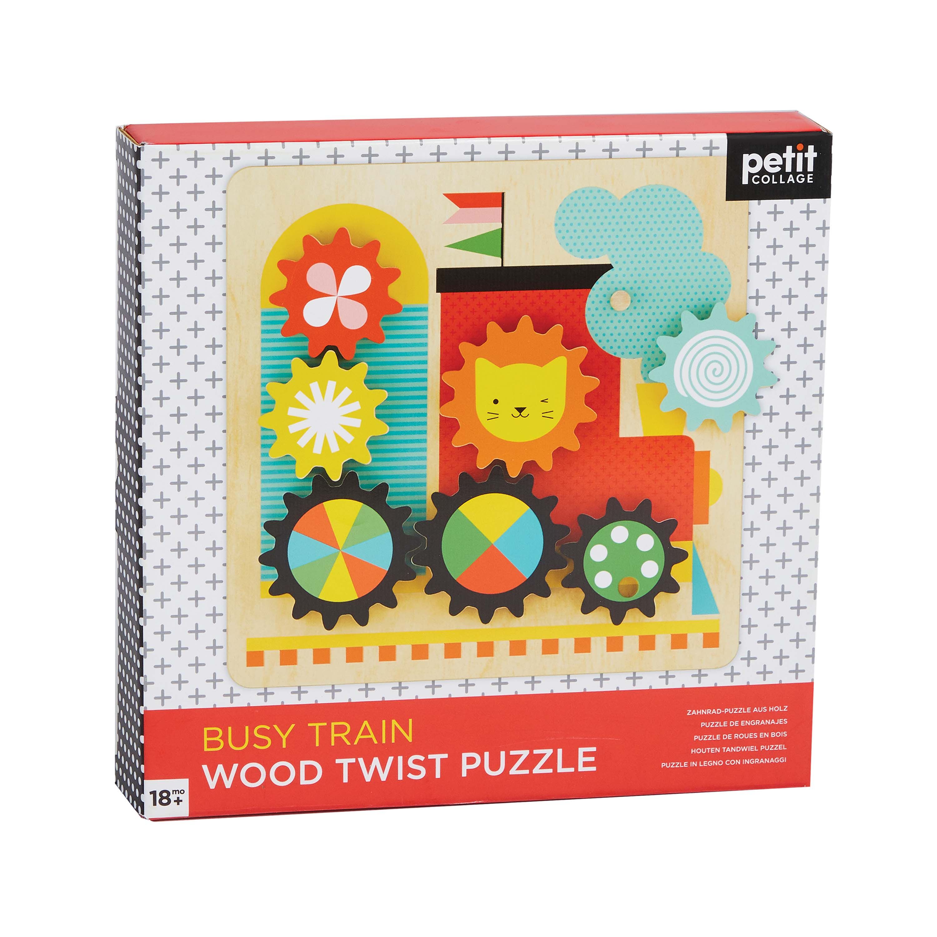 Wooden Twist Puzzle - Busy Train-Toys-Petit Collage-The Bay Room