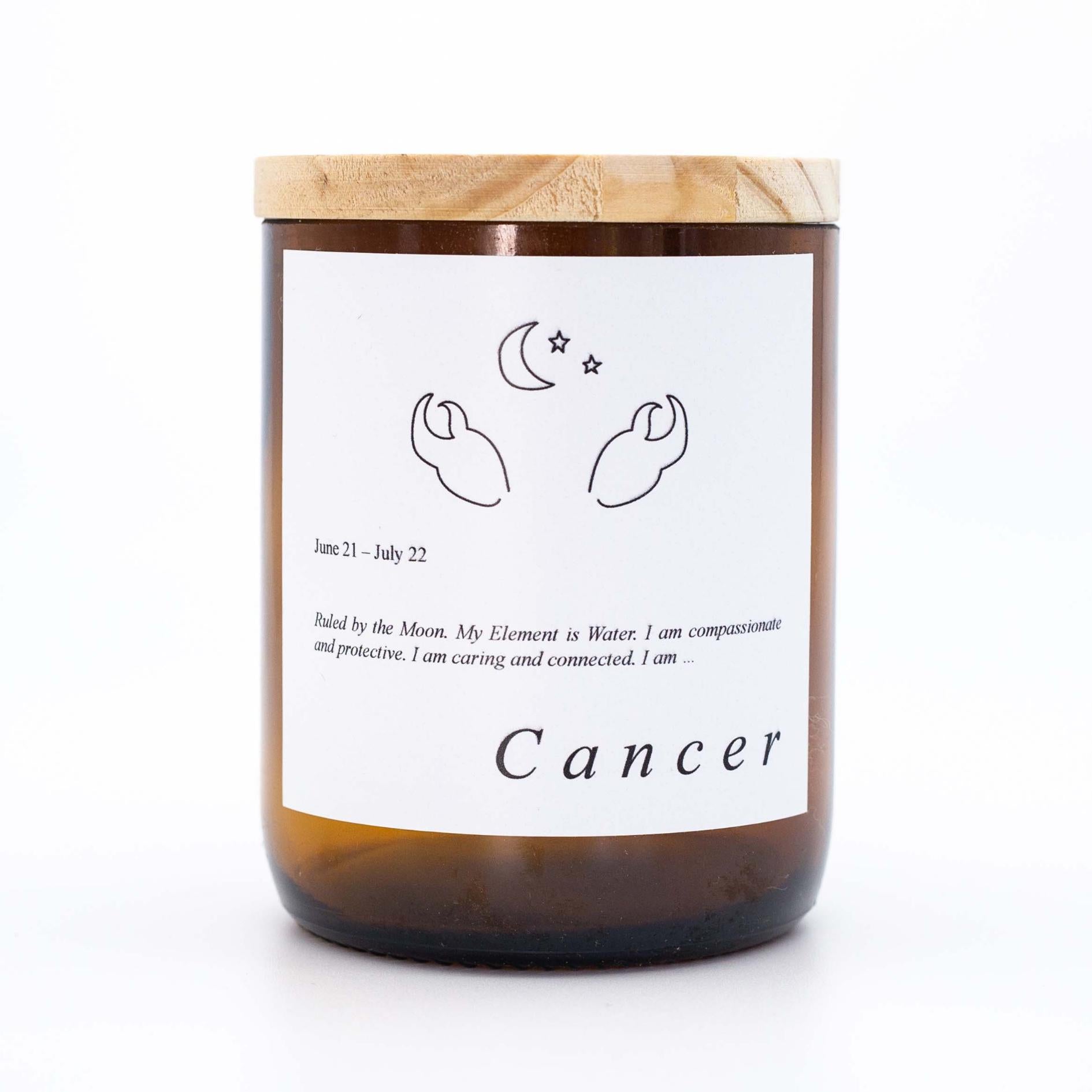 Zodiac Mid Soy Candle - Cancer-Candles & Fragrance-The Commonfolk Collective-The Bay Room