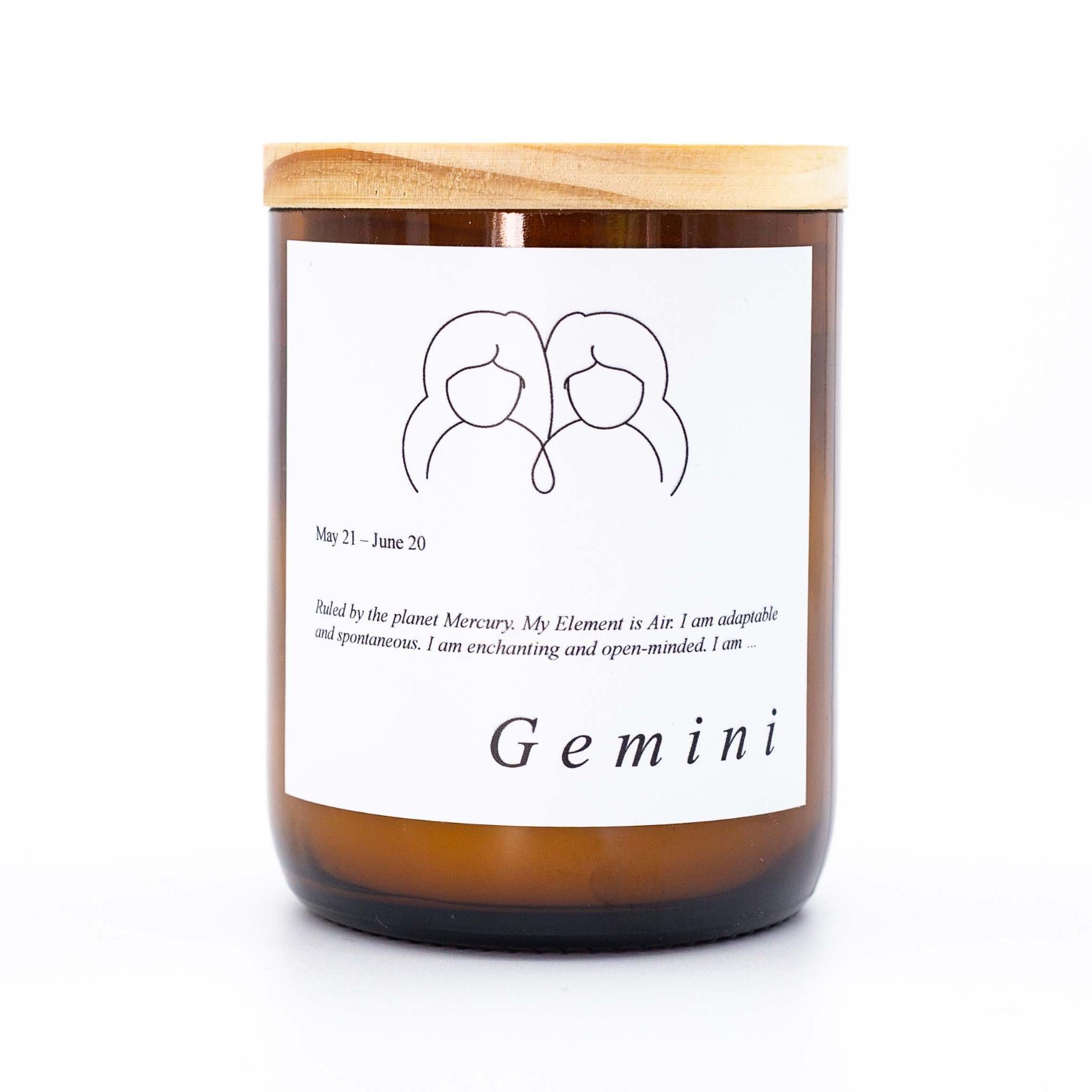 Zodiac Mid Soy Candle - Gemini-Candles & Fragrance-The Commonfolk Collective-Tulum-The Bay Room