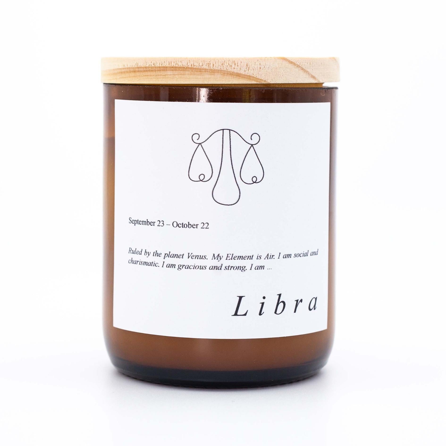 Zodiac Mid Soy Candle - Libra-Candles & Fragrance-The Commonfolk Collective-Byron-The Bay Room
