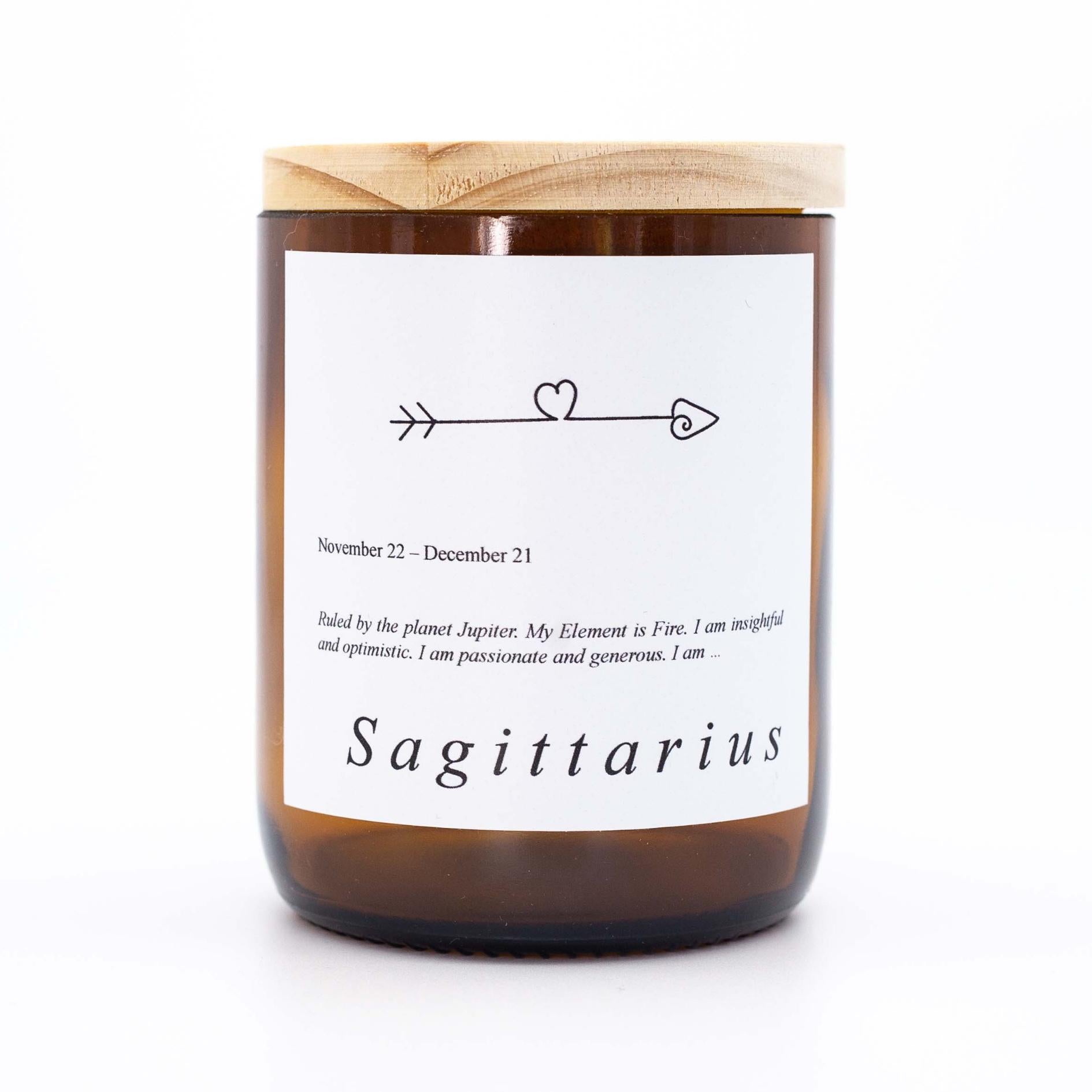 Zodiac Mid Soy Candle - Sagittarius-Candles & Fragrance-The Commonfolk Collective-The Bay Room