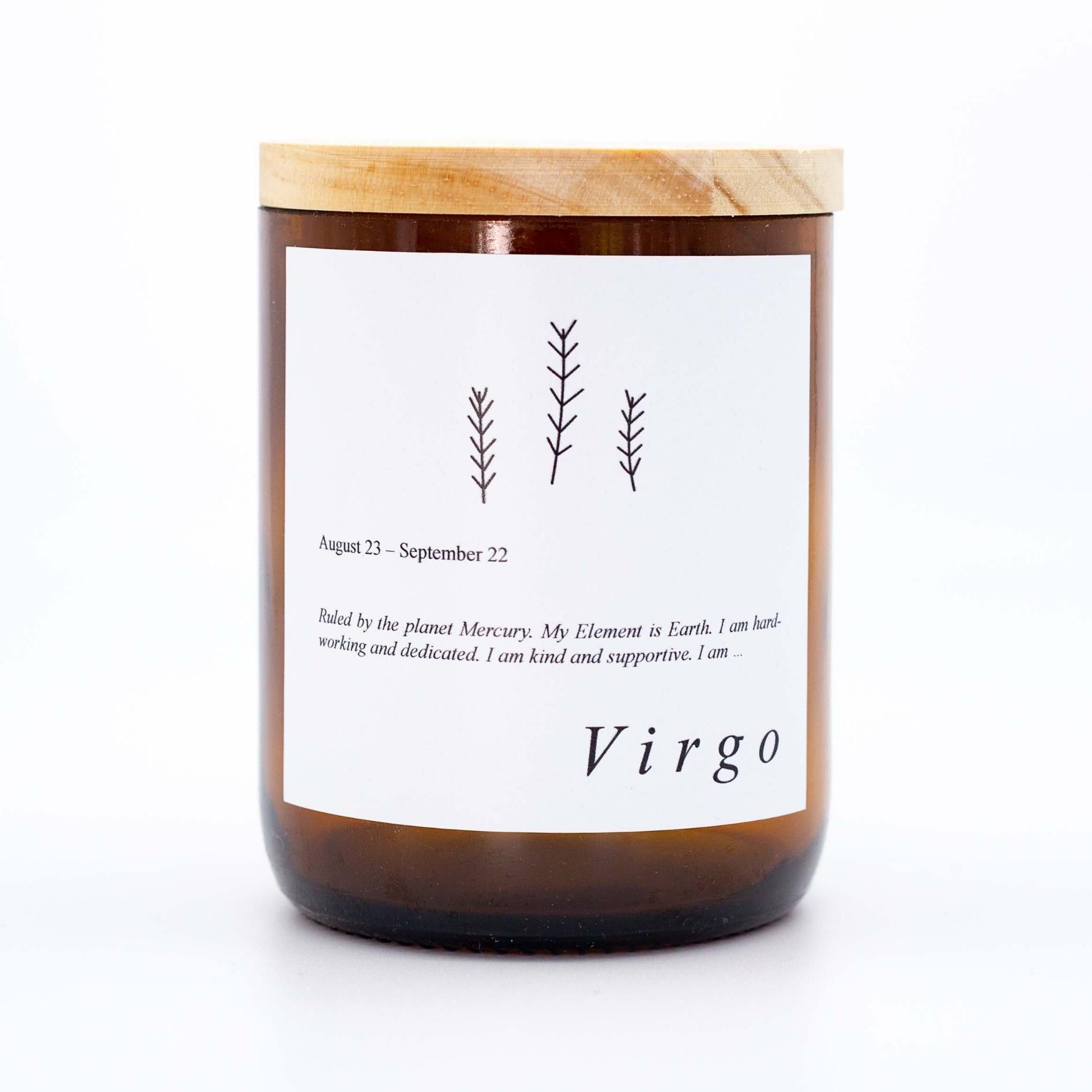 Zodiac Mid Soy Candle - Virgo-Candles & Fragrance-The Commonfolk Collective-The Bay Room