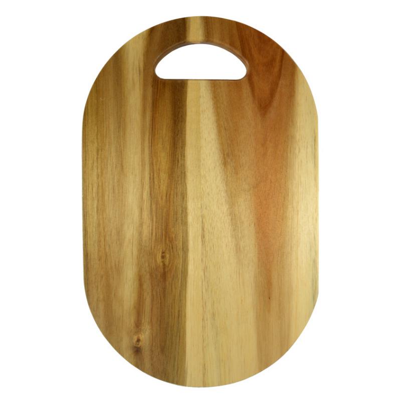 Oval Acacia Board with Cutout Handle-Dining & Entertaining-Coast To Coast Home-The Bay Room